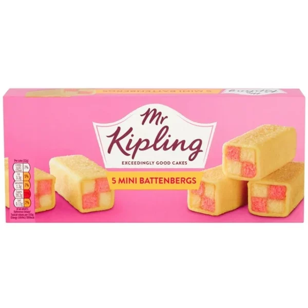 Mr Kipling Mini Battenburg Cakes 5Pk