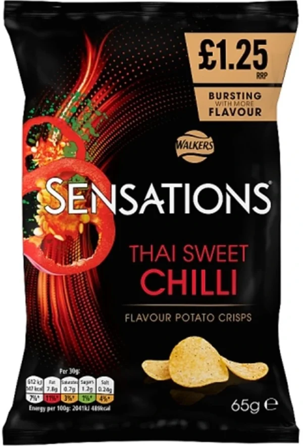 Walkers Sensations Thai Sweet Chilli 65g