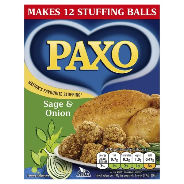 Paxo Sage & Onion Stuffing Mix 170g