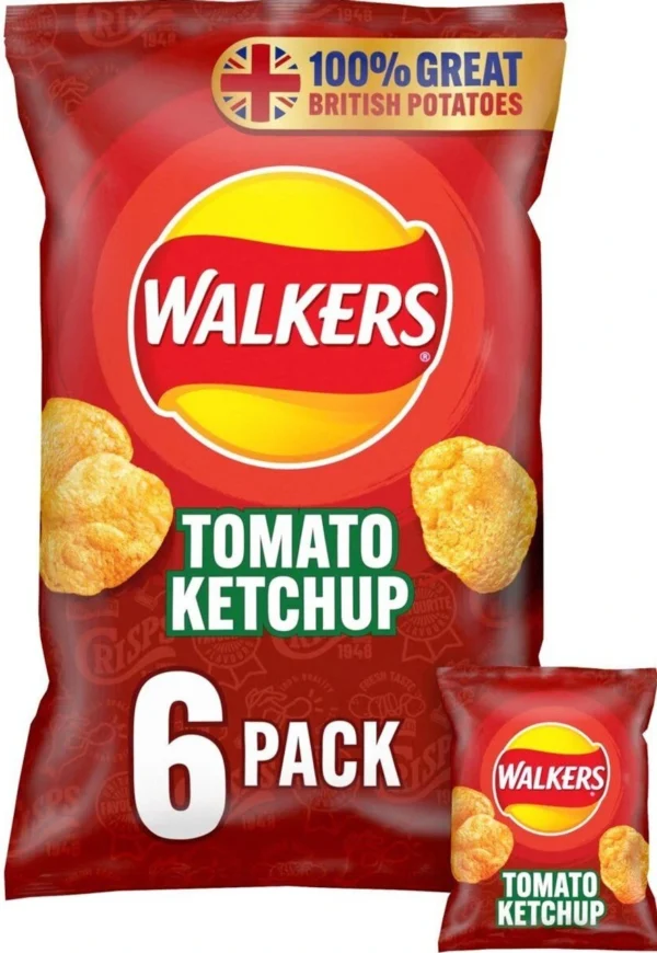 Walkers Tomato Ketchup 6Pk 150g