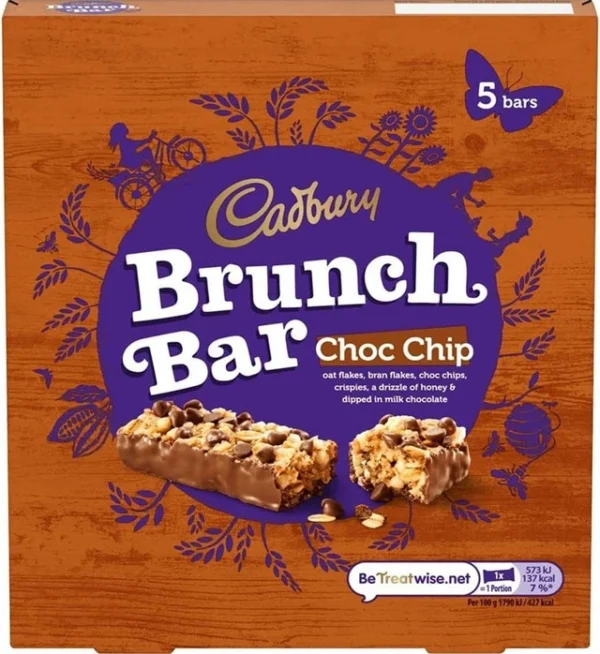 Cadbury Brunch Choc Chip (5 x 28g)