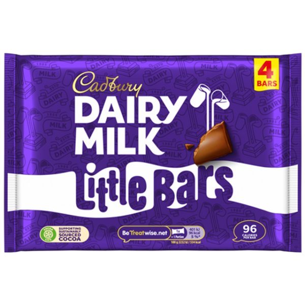 Cadbury Dairy Milk Little Bars (4 x 18g)