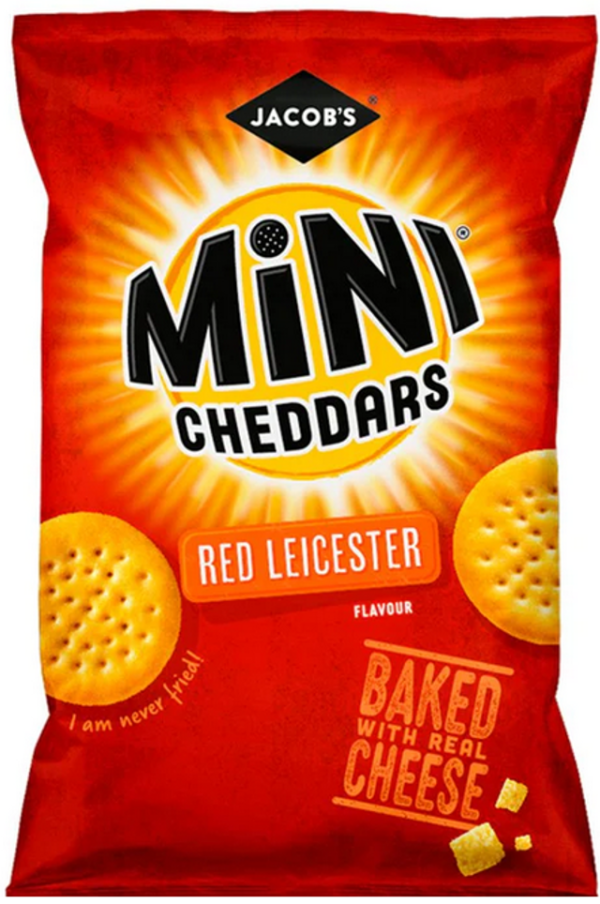 Jacobs Mini Cheddars Red Leicester 90g